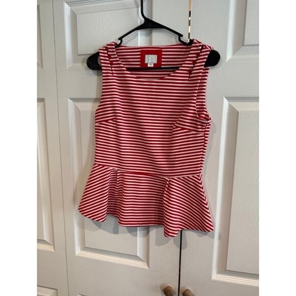 Anthropologie 9-H15 Antonia Peplum Top - Picture 2 of 8